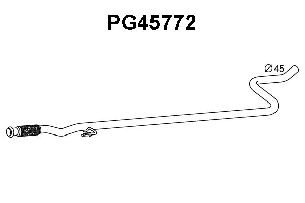 VENEPORTE Труба выхлопного газа PG45772