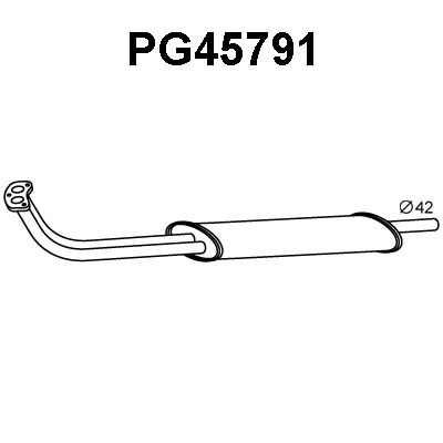 VENEPORTE Предглушитель выхлопных газов PG45791