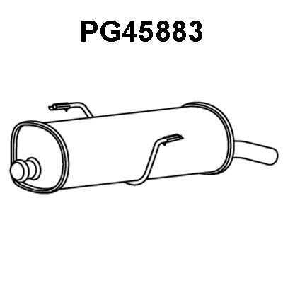 VENEPORTE Глушитель выхлопных газов конечный PG45883
