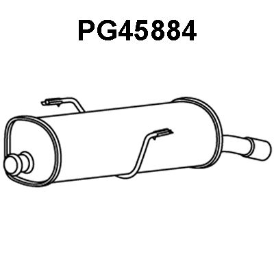 VENEPORTE Глушитель выхлопных газов конечный PG45884