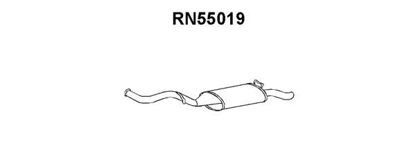 VENEPORTE Глушитель выхлопных газов конечный RN55019