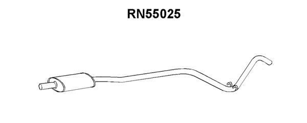 VENEPORTE Средний глушитель выхлопных газов RN55025