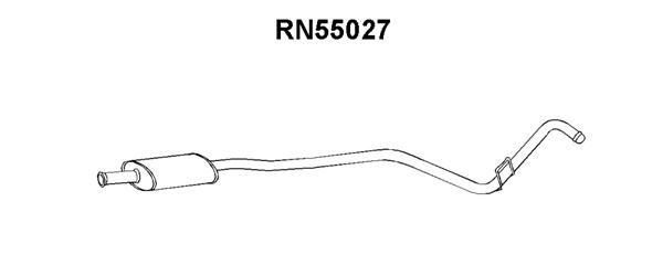 VENEPORTE Средний глушитель выхлопных газов RN55027