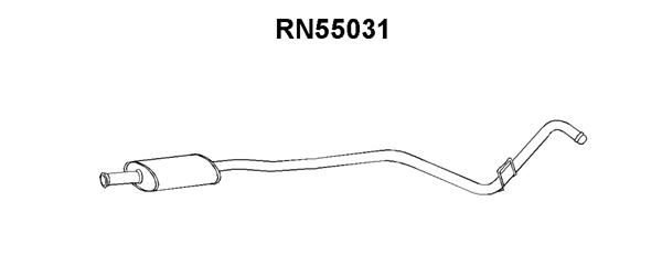 VENEPORTE Средний глушитель выхлопных газов RN55031