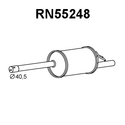 VENEPORTE Глушитель выхлопных газов конечный RN55248