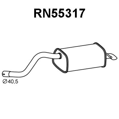 VENEPORTE Глушитель выхлопных газов конечный RN55317