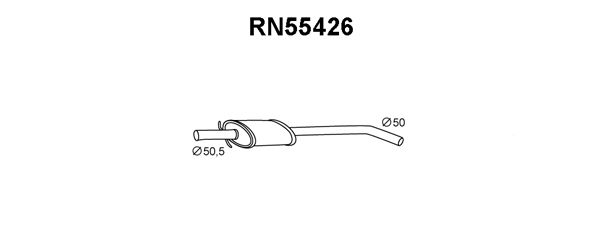 VENEPORTE Предглушитель выхлопных газов RN55426