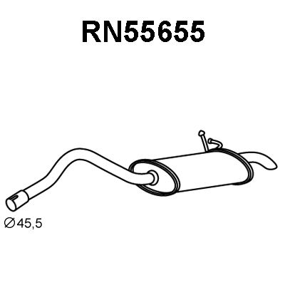 VENEPORTE Глушитель выхлопных газов конечный RN55655