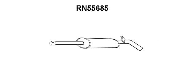 VENEPORTE Средний глушитель выхлопных газов RN55685