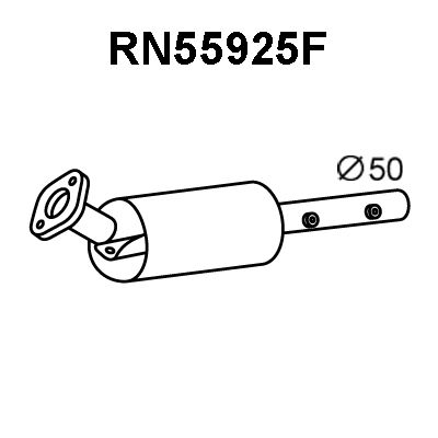 VENEPORTE Сажевый / частичный фильтр, система выхлопа ОГ RN55925F