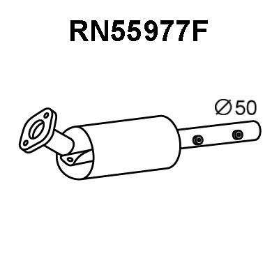 VENEPORTE Сажевый / частичный фильтр, система выхлопа ОГ RN55977F