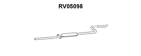 VENEPORTE Средний глушитель выхлопных газов RV05098