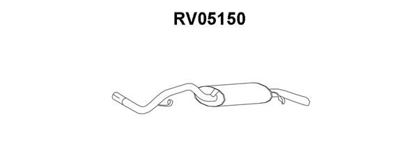 VENEPORTE Глушитель выхлопных газов конечный RV05150