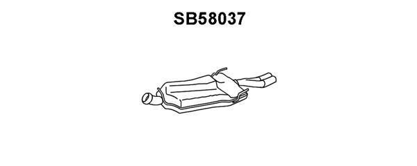 VENEPORTE Глушитель выхлопных газов конечный SB58037