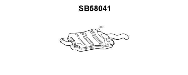 VENEPORTE Глушитель выхлопных газов конечный SB58041