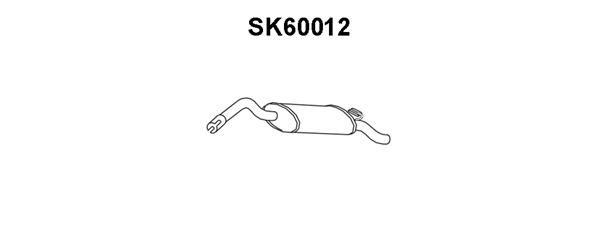 VENEPORTE Глушитель выхлопных газов конечный SK60012