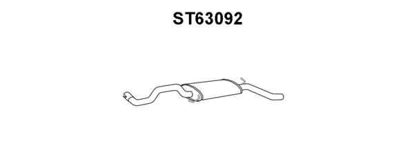 VENEPORTE Глушитель выхлопных газов конечный ST63092