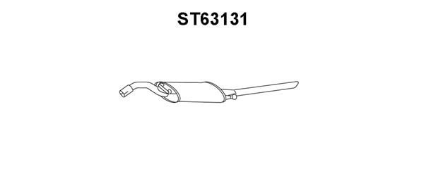 VENEPORTE Глушитель выхлопных газов конечный ST63131