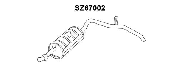 VENEPORTE Глушитель выхлопных газов конечный SZ67002