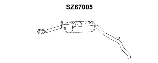 VENEPORTE Глушитель выхлопных газов конечный SZ67005