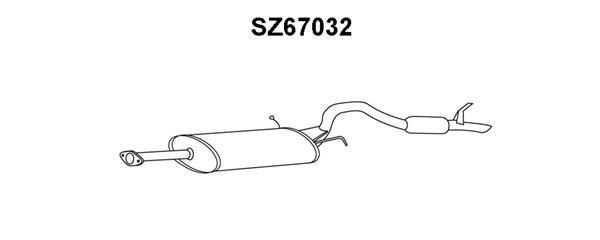 VENEPORTE Глушитель выхлопных газов конечный SZ67032