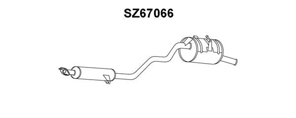 VENEPORTE Глушитель выхлопных газов конечный SZ67066