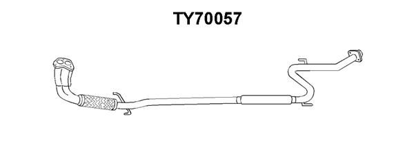 VENEPORTE Предглушитель выхлопных газов TY70057