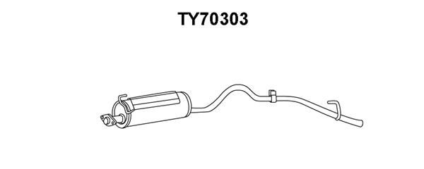 VENEPORTE Глушитель выхлопных газов конечный TY70303