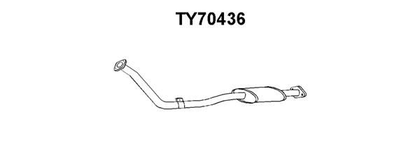 VENEPORTE Предглушитель выхлопных газов TY70436