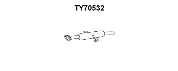 VENEPORTE Предглушитель выхлопных газов TY70532