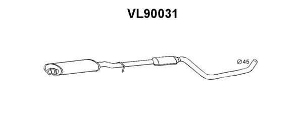 VENEPORTE Предглушитель выхлопных газов VL90031