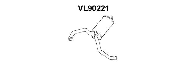 VENEPORTE Глушитель выхлопных газов конечный VL90221