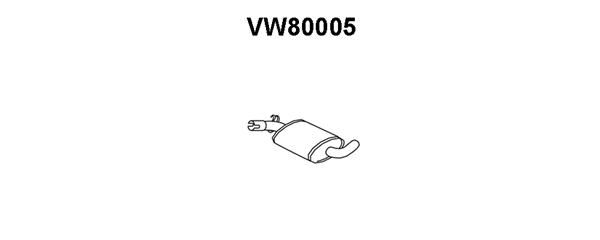 VENEPORTE Средний глушитель выхлопных газов VW80005