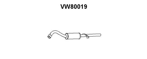 VENEPORTE Глушитель выхлопных газов конечный VW80019