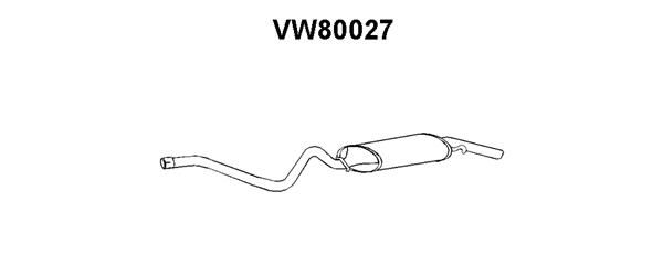 VENEPORTE Глушитель выхлопных газов конечный VW80027
