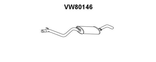 VENEPORTE Глушитель выхлопных газов конечный VW80146