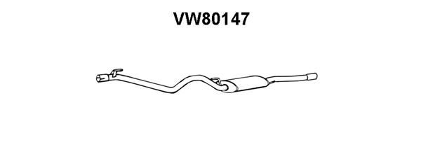 VENEPORTE Глушитель выхлопных газов конечный VW80147