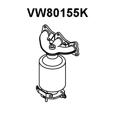 VENEPORTE Kollektorkatalüsaator VW80155K