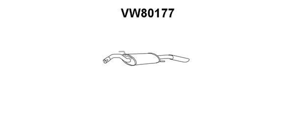 VENEPORTE Глушитель выхлопных газов конечный VW80177