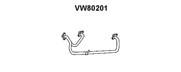 VENEPORTE Труба выхлопного газа VW80201