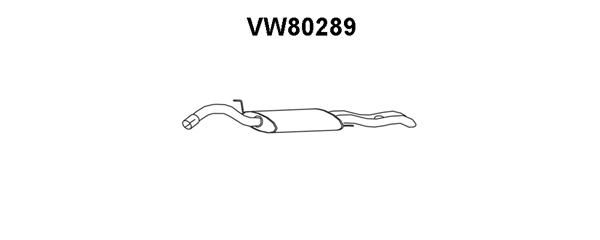 VENEPORTE Глушитель выхлопных газов конечный VW80289