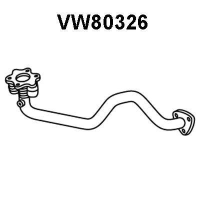VENEPORTE Труба выхлопного газа VW80326
