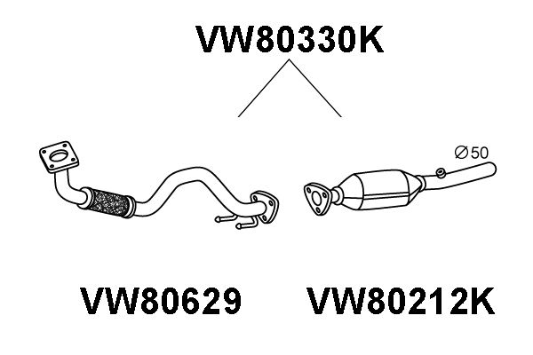 VENEPORTE Katalüsaator VW80330K