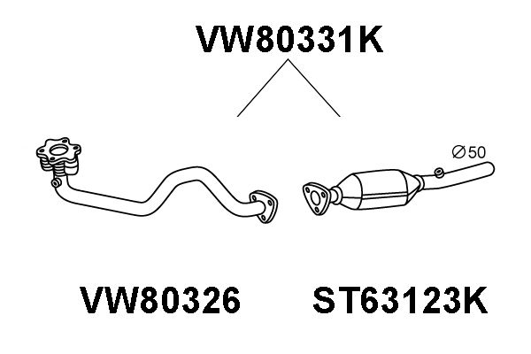 VENEPORTE Katalüsaator VW80331K