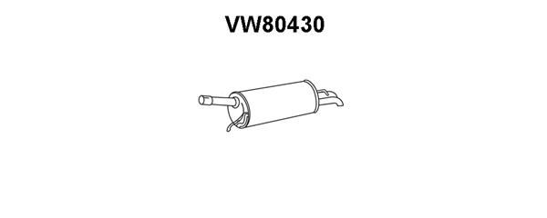 VENEPORTE Глушитель выхлопных газов конечный VW80430