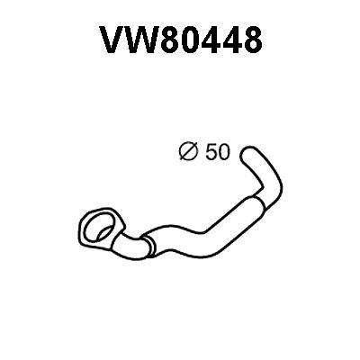 VENEPORTE Труба выхлопного газа VW80448