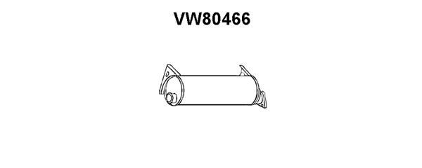 VENEPORTE Средний глушитель выхлопных газов VW80466