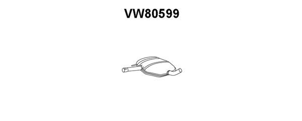 VENEPORTE Средний глушитель выхлопных газов VW80599