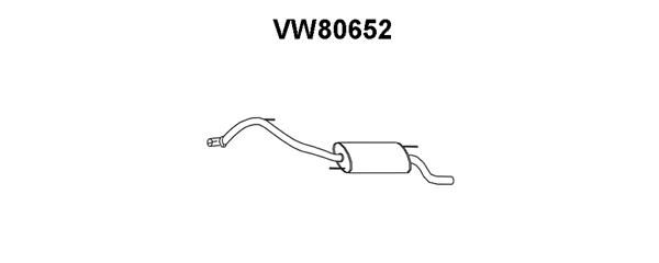 VENEPORTE Глушитель выхлопных газов конечный VW80652