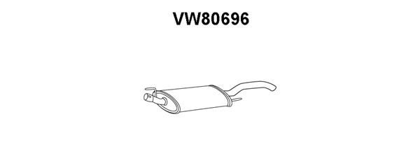 VENEPORTE Глушитель выхлопных газов конечный VW80696